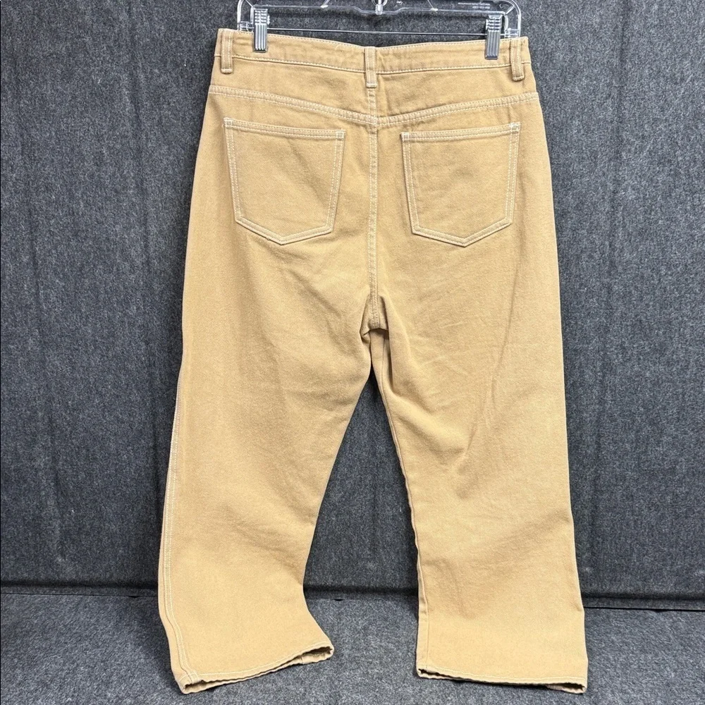 OAK + FORT Women's Tan Boyfriend Jeans